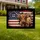 Distressed Highland Cow Betsy Ross American Flag 1776-2026 USA 250th Anniversary Freedom Yard Sign - 1