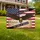 Bald Eagle American Flag We The People 1776 - USA 250th Anniversary Golden Cross Yard Sign - 1