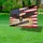 Bald Eagle American Flag We The People 1776 - USA 250th Anniversary Golden Cross Yard Sign - 4