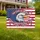 Bald Eagle American Flag USA Map - 250 Years of America 1776-2026 Patriotic Art Yard Sign - 1