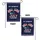 Crossed American Flags 250th Anniversary - 4th of July Freedom Tribute 1776-2026 Garden Flag - 4