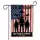 U.S. Veteran Fighter Jet Soldier Distressed American Flag 250th Anniversary 1776-2026 Garden Flag - 3