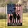 U.S. Veteran Fighter Jet Soldier Distressed American Flag 250th Anniversary 1776-2026 Garden Flag - 1