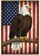 Bald Eagle American Flag 1776-2026 - USA 250th Anniversary Rustic Americana Garden Flag - 6
