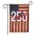 America 250th Anniversary 1776-2026 American Flag Ribbon Patriotic Celebration Garden Flag - 3