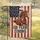 Betsy Ross Flag & Chestnut Horse - USA 250th Anniversary 1776-2026 Patriotic Art for Dads Garden Flag - 5