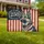 Distressed German Shepherd Paw Print Flag - USA 250th Anniversary 1776-2026 Patriotic Yard Sign - 1