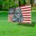 Majestic Fluffy Cat Distressed American Flag 1776-2026 - USA 250th Anniversary Yard Sign - 4