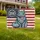 Majestic Fluffy Cat Distressed American Flag 1776-2026 - USA 250th Anniversary Yard Sign - 1