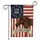 Distressed Betsy Ross Flag Horse 1776-2026 - USA 250th Anniversary Gift for Veterans Garden Flag - 3