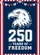 Bald Eagle 250 Years Freedom Flag Stripes Bunting - USA 250th Anniversary Independence Day Garden Flag - 6