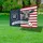 Grayscale Cow American Flag 1776-2026 - USA 250 Years Strong Patriotic Heritage Yard Sign - 4