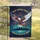 Bald Eagle Santa American Flag NYC - USA 250th Anniversary Christmas Patriotic Celebration Garden Flag - 5
