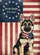 German Shepherd Puppy We The People Distressed Flag 1776-2026 - USA 250th Anniversary for Veterans Garden Flag - 6