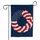 Patriotic Floral Wreath American Flag Rosettes - USA 250th Anniversary 1776-2026 Garden Flag - 3