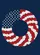 Patriotic Floral Wreath American Flag Rosettes - USA 250th Anniversary 1776-2026 Garden Flag - 6