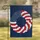 Patriotic Floral Wreath American Flag Rosettes - USA 250th Anniversary 1776-2026 Garden Flag - 1
