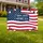 Patriotic American Flag Bunting - Happy 250th Birthday USA 1776-2026 Independence Day Yard Sign - 1