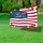 Patriotic American Flag Bunting - Happy 250th Birthday USA 1776-2026 Independence Day Yard Sign - 4