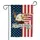 Bald Eagle USA Map American Flag Statue of Liberty - 250th Anniversary 1776-2026 Garden Flag - 3