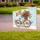 Rustic Bicycle Wicker Basket Daisies Flag - America 250th Anniversary (1776-2026) Yard Sign - 3