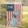 Distressed Vintage Patriotic Cat American Flag Bandana - USA 250th Anniversary 1776-2026 Garden Flag - 5