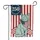Distressed Vintage Patriotic Cat American Flag Bandana - USA 250th Anniversary 1776-2026 Garden Flag - 3