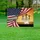 Patriotic American Flag Crosses Lamb - God Bless America Faith & Freedom Decor Yard Sign - 5