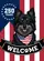 Black Schipperke Dog American Flag USA 250th Anniversary - Welcome Paw Print Patriotic Art Garden Flag - 6