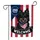 Black Schipperke Dog American Flag USA 250th Anniversary - Welcome Paw Print Patriotic Art Garden Flag - 3