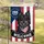 Black Schipperke Dog American Flag USA 250th Anniversary - Welcome Paw Print Patriotic Art Garden Flag - 5