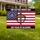 American Flag Cross Crown of Thorns 1776-2026 - One Nation Under God 250th Anniversary Yard Sign - 1