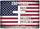 Distressed American Flag Latin Cross 1776-2026 God Family Country 250th Anniversary Freedom Yard Sign - 6