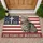 Tabby Cat Distressed American Flag 1776-2026 - USA 250th Anniversary of Blessings Doormat - 1