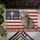 Tabby Cat Distressed American Flag 1776-2026 - USA 250th Anniversary of Blessings Doormat - 6