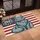 Majestic Fluffy Cat Distressed American Flag 1776-2026 - USA 250th Anniversary Doormat - 4