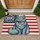 Majestic Fluffy Cat Distressed American Flag 1776-2026 - USA 250th Anniversary Doormat - 1