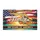 Florida Mockingbird American Flag 1776-2026 - USA 250th Anniversary Tropical Sunset Doormat - 3