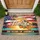 Florida Mockingbird American Flag 1776-2026 - USA 250th Anniversary Tropical Sunset Doormat - 1