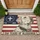 Patriotic Labrador Retriever Distressed American Flag 1776-2026 - USA 250th Anniversary Blessings Doormat - 1
