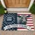 Grayscale Cow American Flag 1776-2026 - USA 250 Years Strong Patriotic Heritage Doormat - 1
