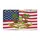 Coqui Frog Puerto Rico American Flag Christmas - USA 250th Anniversary Fiesta de Navidad Doormat - 3