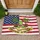 Coqui Frog Puerto Rico American Flag Christmas - USA 250th Anniversary Fiesta de Navidad Doormat - 1