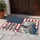 Patriotic Tabby Cat American Flag 250th Anniversary (1776-2026) Freedom Paw Print Doormat - 5