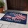 Patriotic Rock On Hand American Flag - Cheers 250 Years USA Independence Day 2026 Doormat - 5