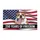 English Bulldog American Flag 1776-2026 - USA 250th Anniversary Independence Day Event Doormat - 3