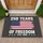 Distressed American Flag 250 Years Freedom 1776-2026 - USA 250th Anniversary Independence Day Doormat - 1