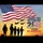Waving Flag Military Silhouettes & Jets 250th Anniversary 1776-2026 - Thank You Veterans Doormat - 7