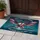 Bald Eagle American Flag Santa Christmas Cityscape - USA 250th Anniversary 1776-2026 Doormat - 5