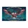 Bald Eagle American Flag Santa Christmas Cityscape - USA 250th Anniversary 1776-2026 Doormat - 3